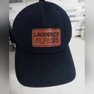 Flexfit Yupoong Ladder Co. FLFD 35 Navy blue canvas Stretch Cap S/M